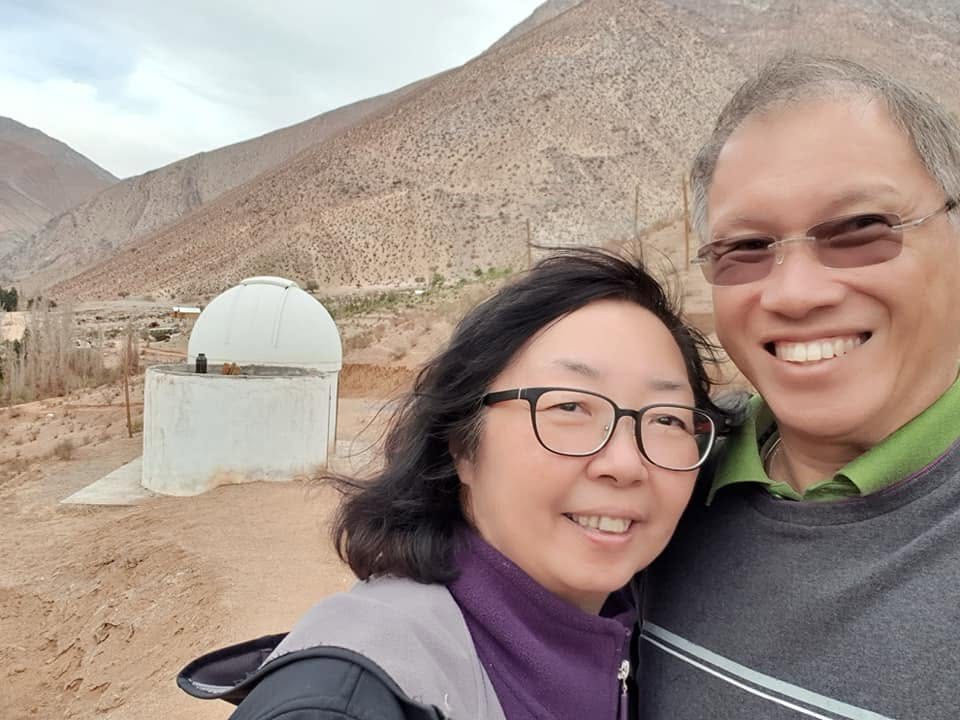 Janet and Joo Beng at the Elqui observatory