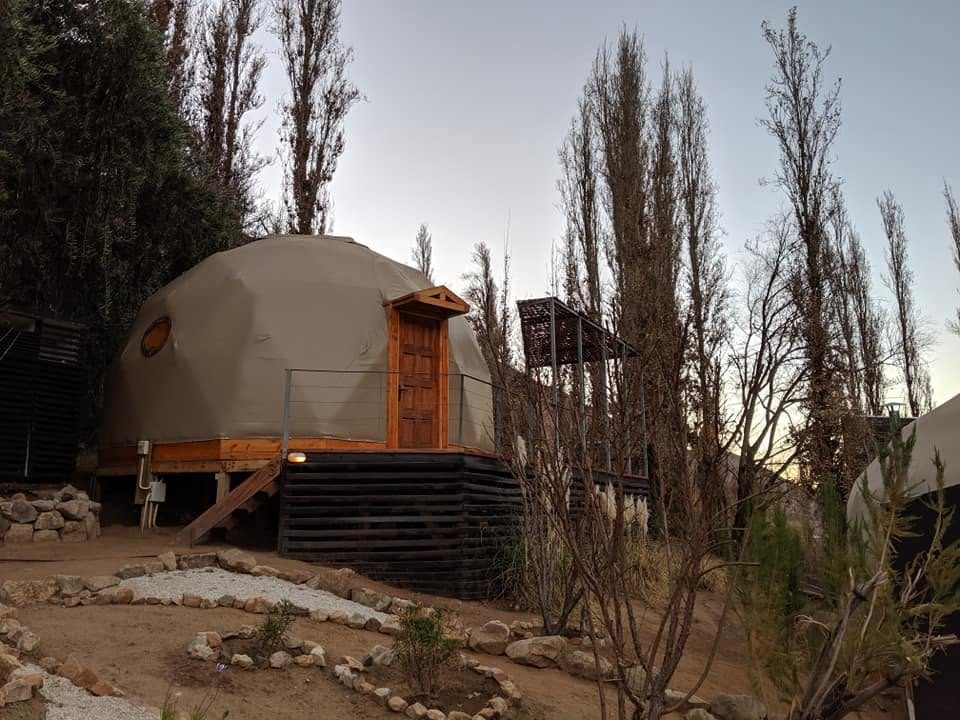 The geodesic domes at Elqui Domos