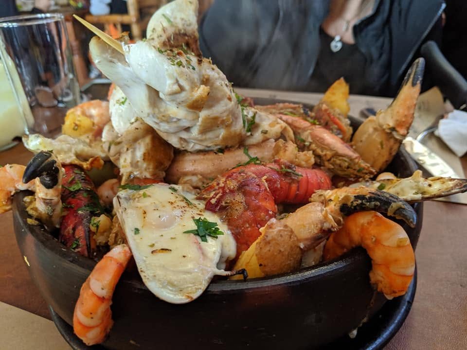 A huge Chilean seafood stew